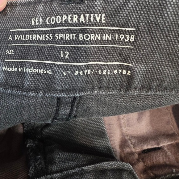 REI Co-op Womens 12 Gray Trailsmith Double Knee Canvas Outdoor Pants - Picture 14 of 15